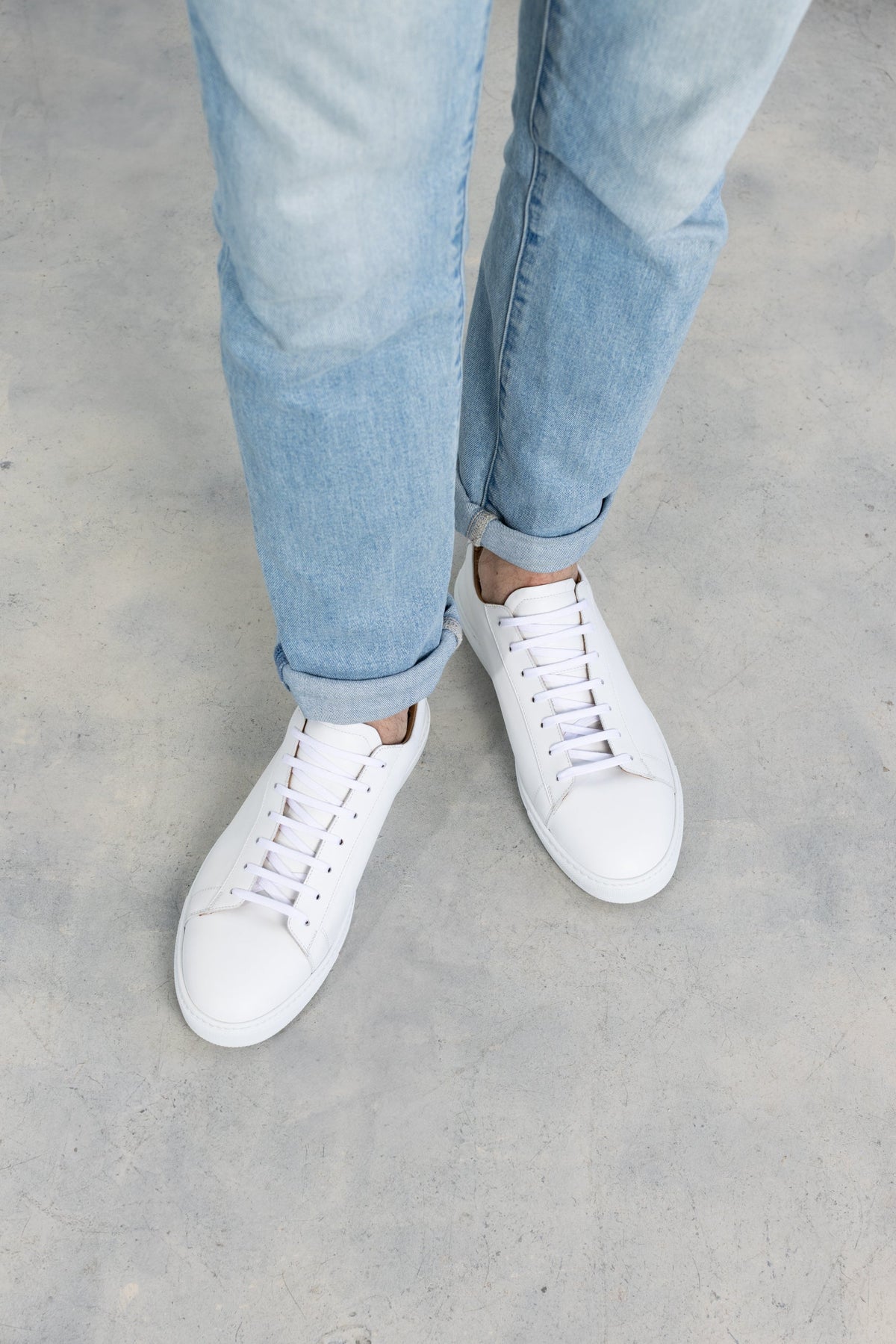 White Calfskin Città Sneaker