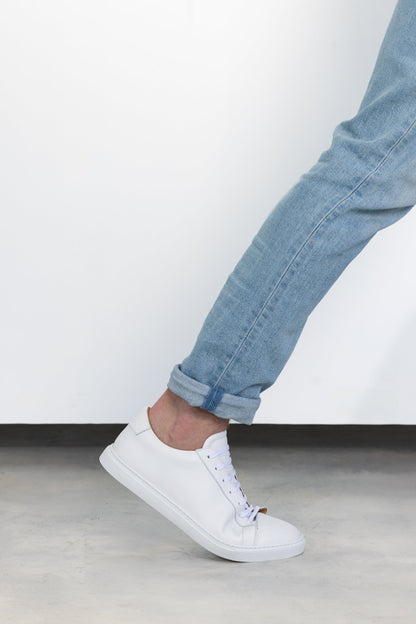 White Calfskin Città Sneaker