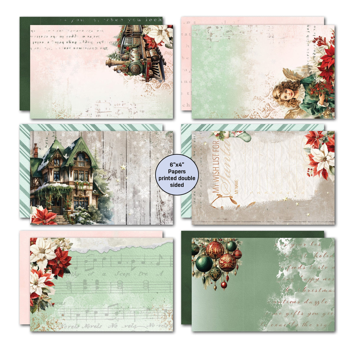 3Quarter Designs Xmas Magic 6x4 Card Pack