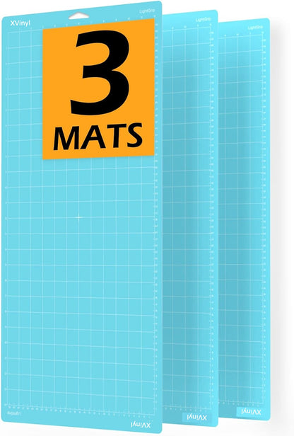 Tapis de découpe XVinyl pour Cricut Explore/Air 1/ Air 2/ Cricut Joy - Tapis adhésif de qualité supérieure