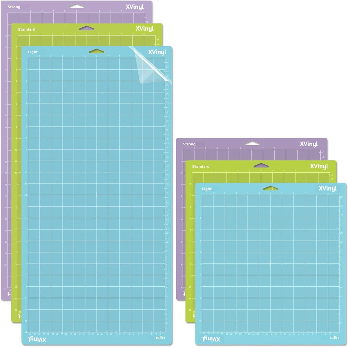 Tapis de découpe XVinyl pour Cricut Explore/Air 1/ Air 2/ Cricut Joy - Tapis adhésif de qualité supérieure