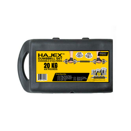 Ensemble d'haltères réglables en fonte avec connecteur de barre d'haltères