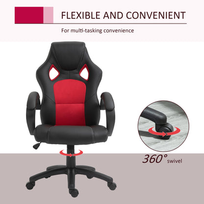 Foster - Chaise de bureau gaming - Rouge/Noir