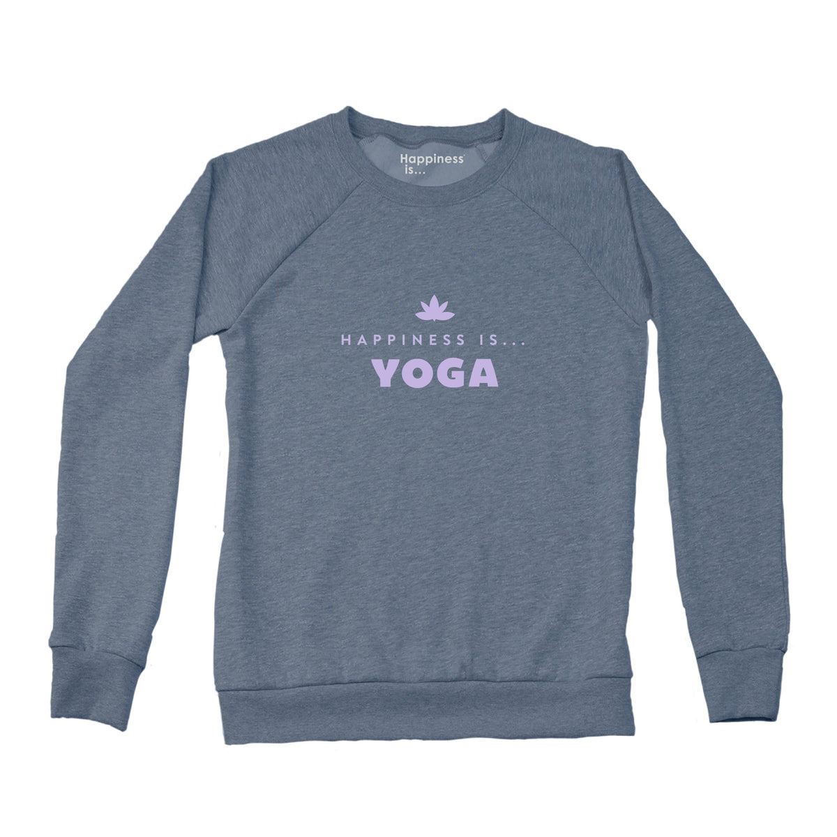 Women's Yoga Bold Crew Sweatshirt, Heather Navy