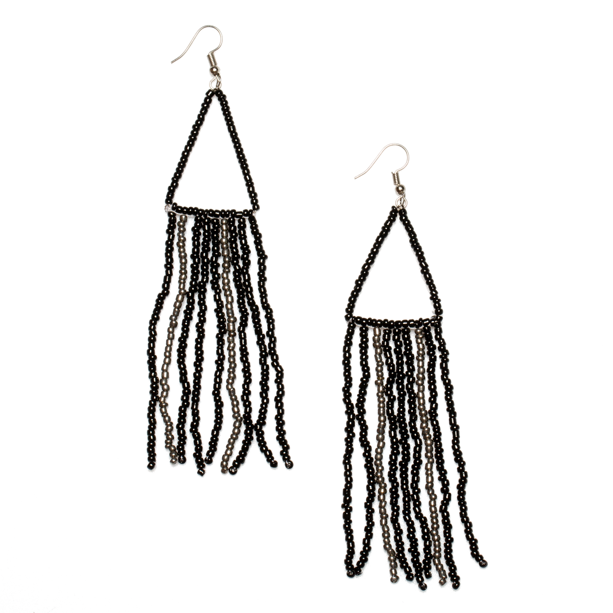 Boucles d'oreilles pendantes perlées