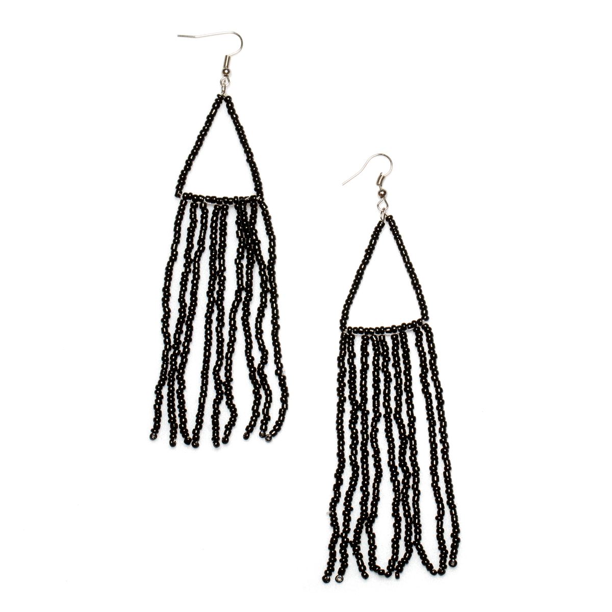 Boucles d'oreilles pendantes perlées