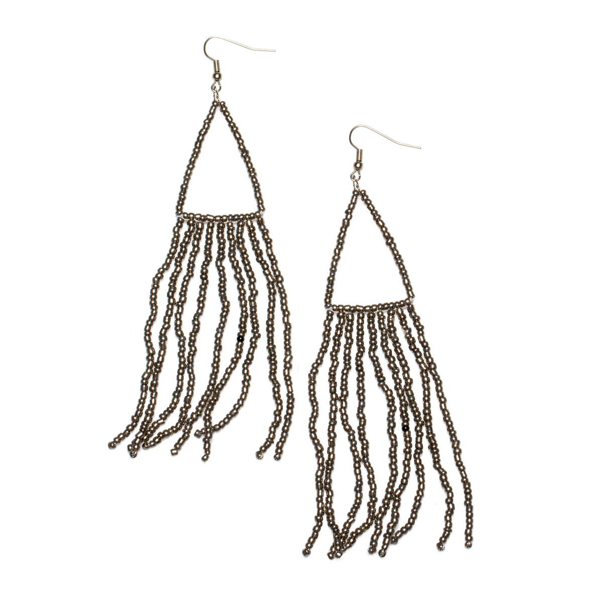 Boucles d'oreilles pendantes perlées