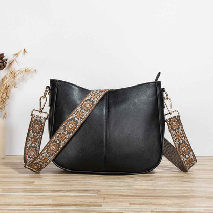 Women's Simple Crossbody Bag – PU Leather Shoulder Purse for Everyday Use