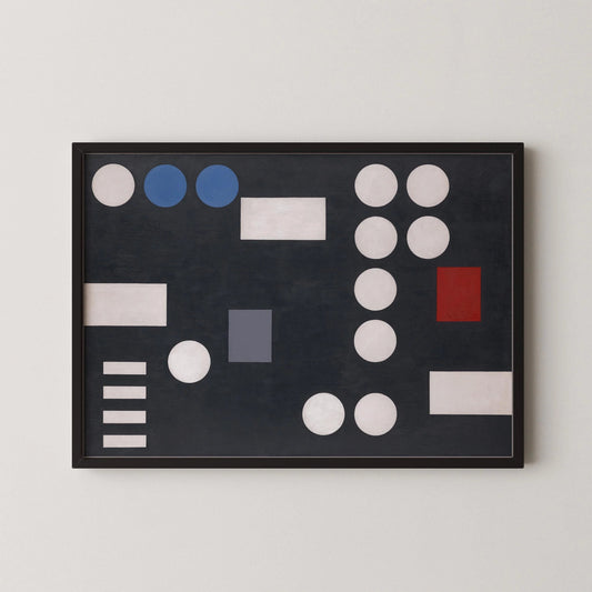 Sophie Taeuber-Arp : Estampe d'art géométrique : Modernisme du Bauhaus (Disponible Encadrée)