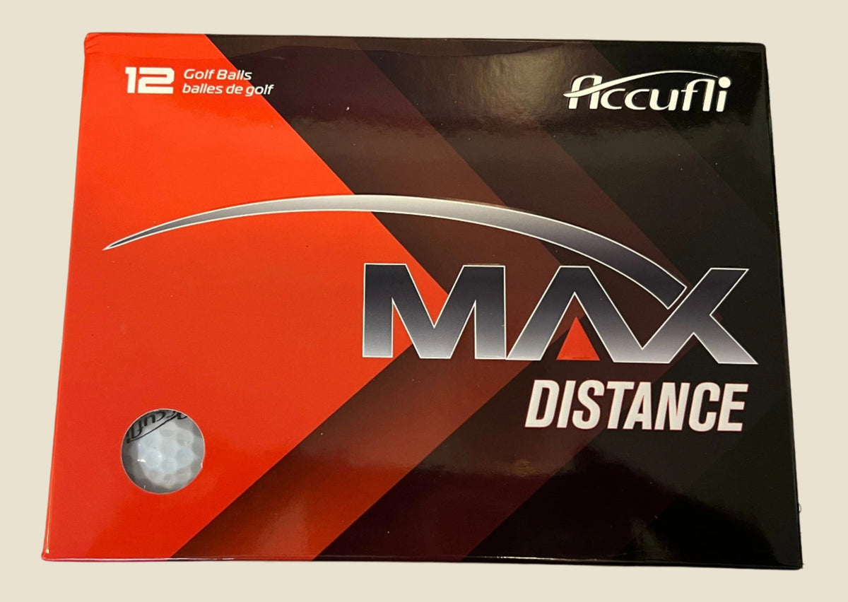 Balles de golf Accufli Max Distance blanches