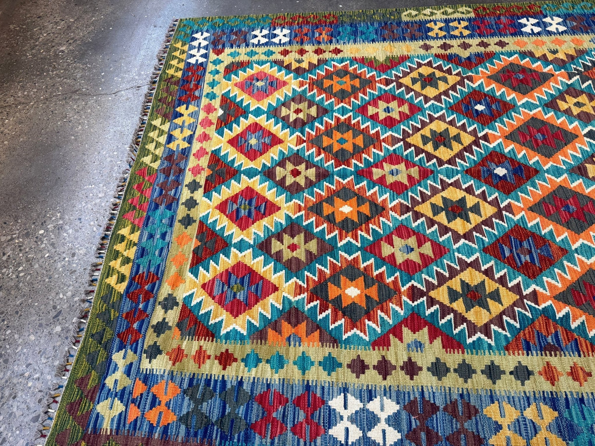 Afghan Maimana Kilim Rug | 6' 10" x 9' 11"