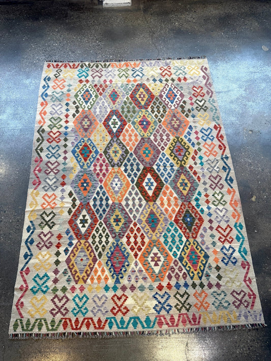 Afghan Maimana Kilim Rug | 7' x 9' 11"