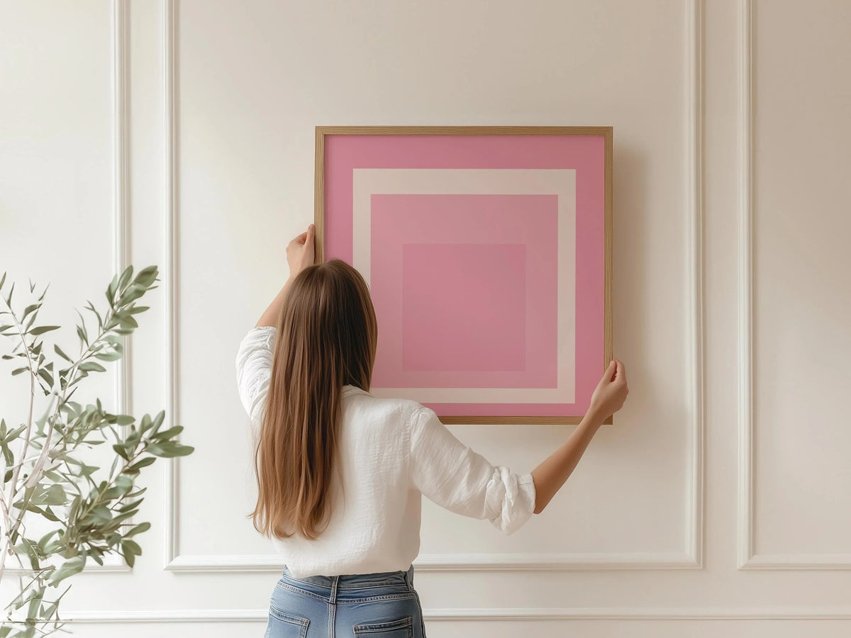 Josef Albers Inspired - Margot - 'Homage to the Square' Giclee Print: Mid-Century Modern Art