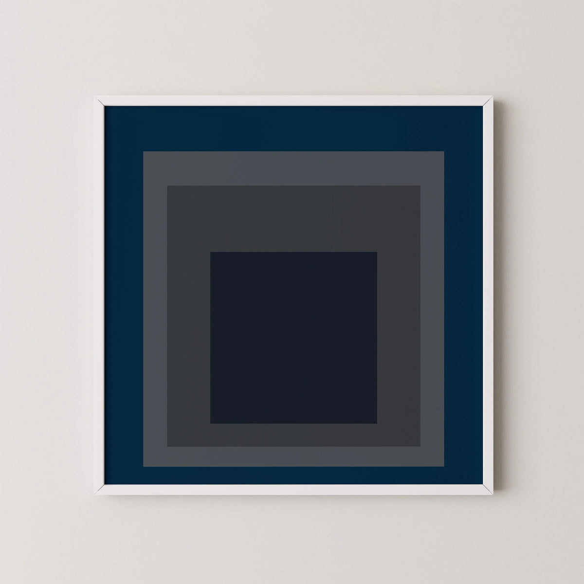 Impression Giclée « Pureheart » de Josef Albers : Art moderne du milieu du siècle, « Hommage au carré » bleu et gris