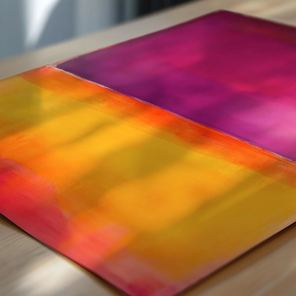After Mark Rothko - Orange and Purple (Colour Field: AI) | Modern Abstract Art (Available handframed or unframed)