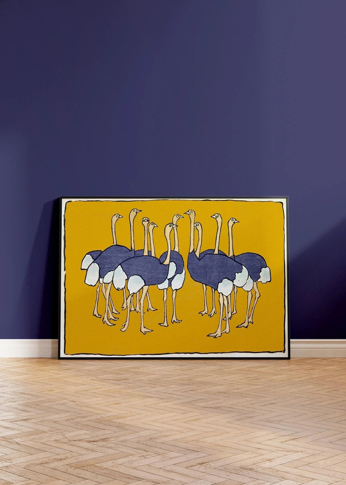 Asai Chū - Ostriches Giclee Print: Vintage Japanese Art