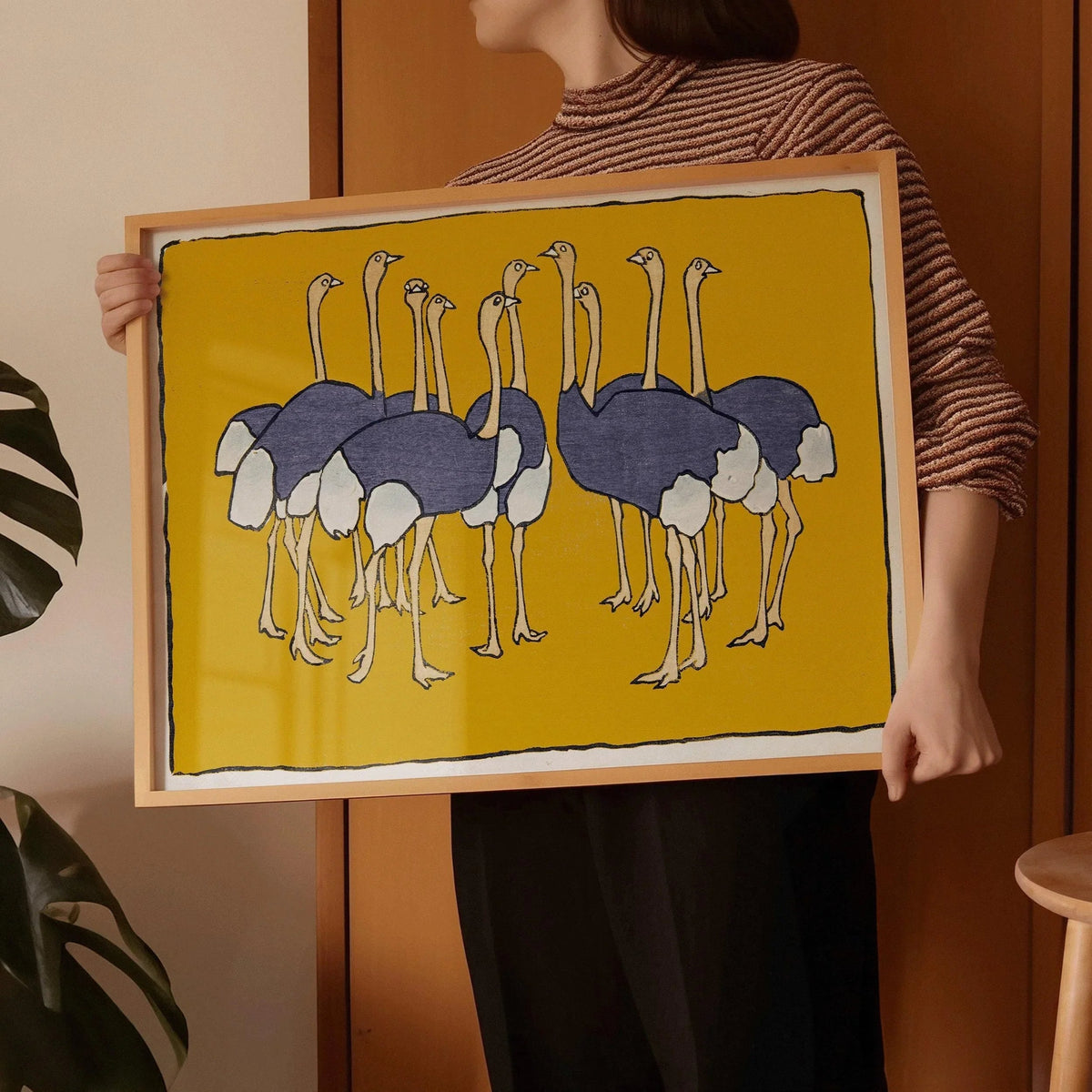 Asai Chū - Ostriches Giclee Print: Vintage Japanese Art
