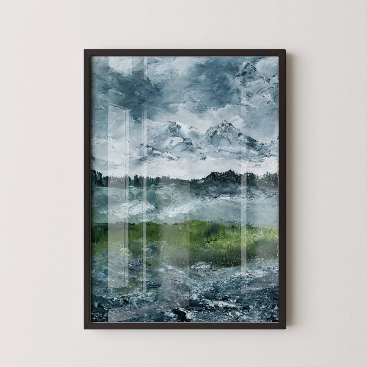 Gravure d'art de paysage d'August Strindberg : impressionnisme suédois de style sombre