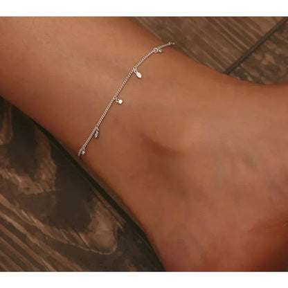 La Cheville à Grelots Minimaliste en Argent Sterling 925