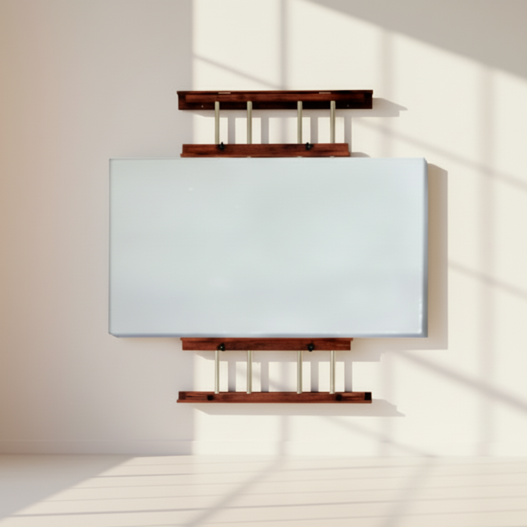 Adjustable Wall Mount Easel - Beechwood 60"
