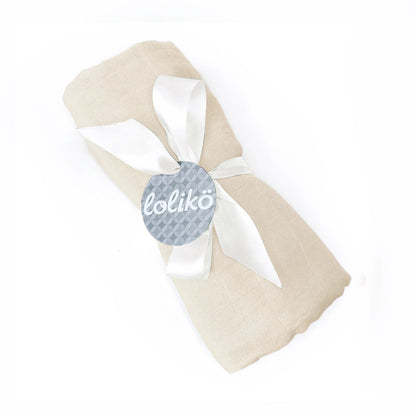 Mousseline en bambou pour bébé – Beige