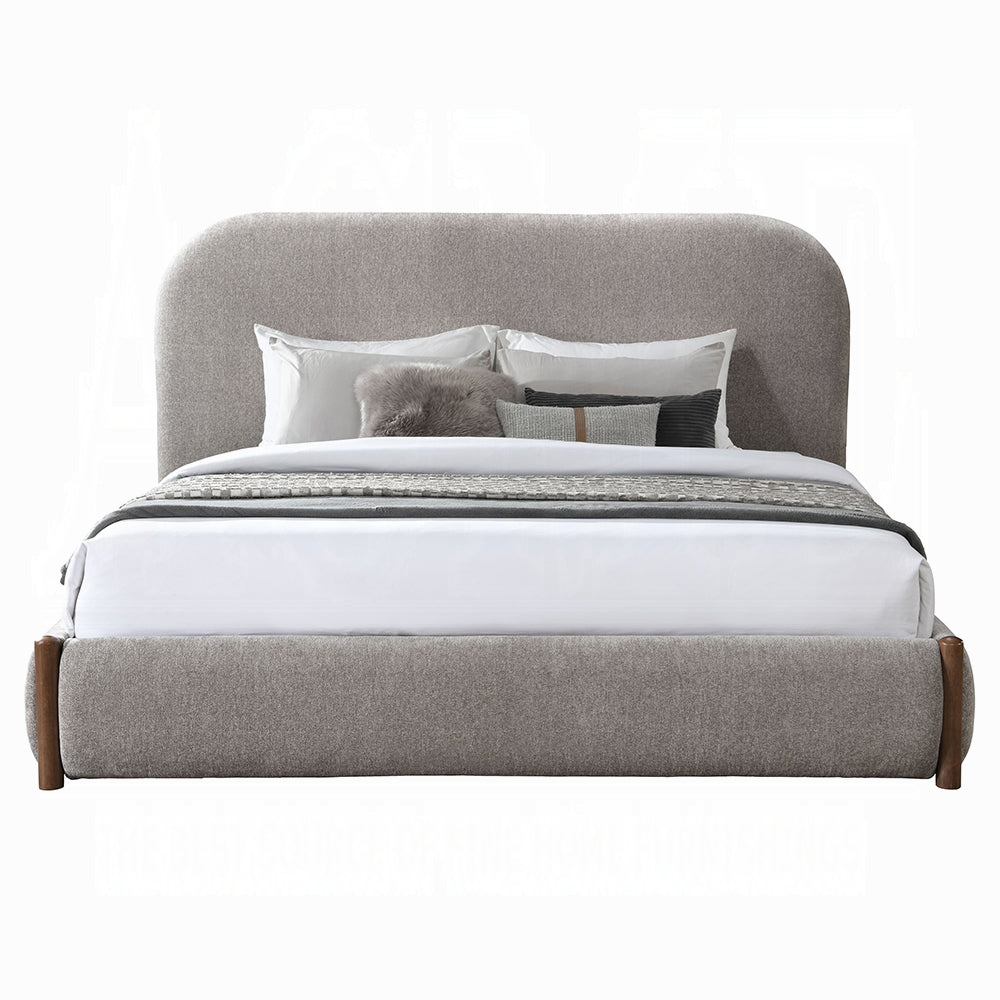 Lit de rangement Queen Orane - Gris