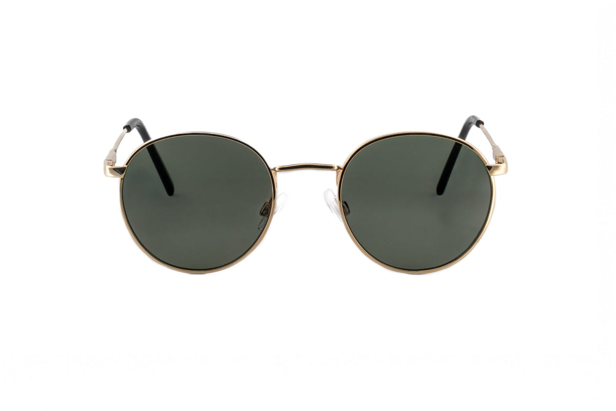 Boléro Sage — Round Metal Sunglasses