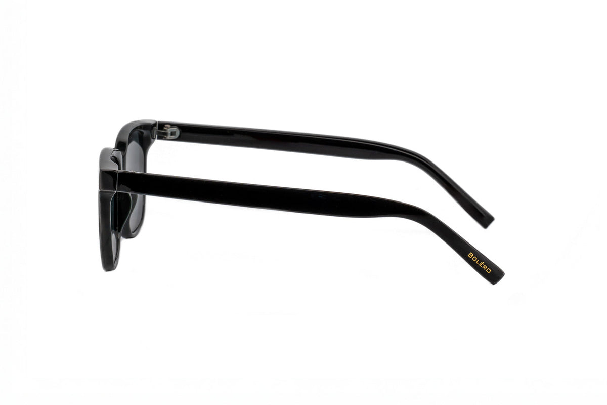 Boléro Vale — Black Classic Square Sunglasses