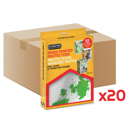 EVORETRO Protections Imprimées Mixtes pour Funko Pop de 4 Pouces - Épaisseur 0,40mm
