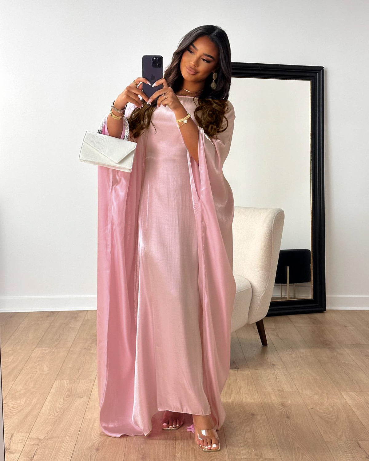 Women's Glitter Party Dress Robe – Elegant Long Evening Dress LR770