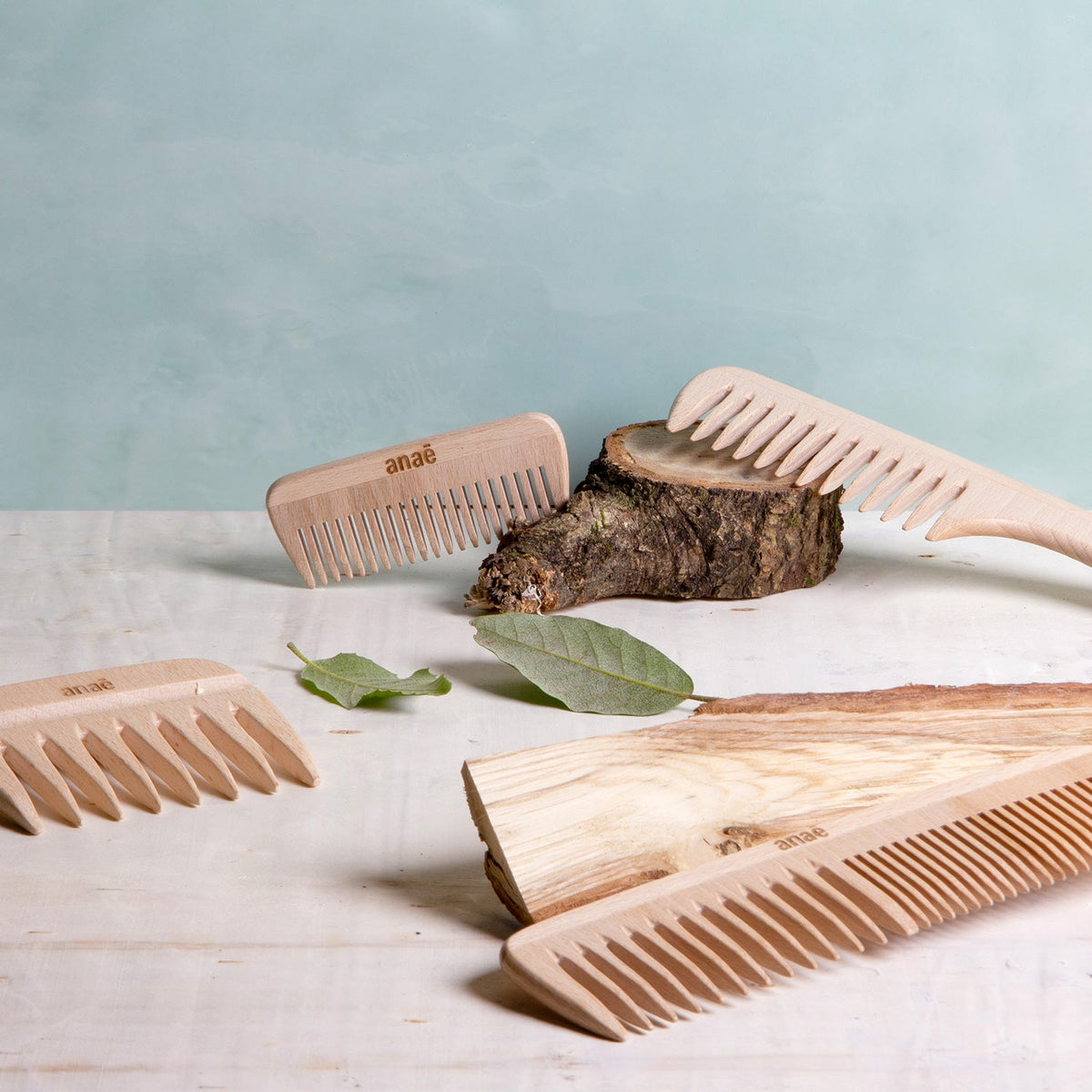 Peigne de poche en bois de hêtre, fait main