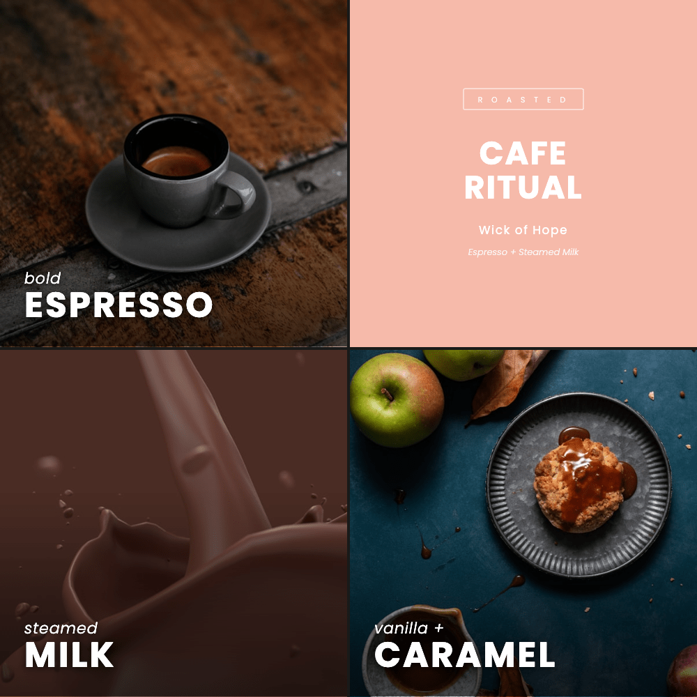 Bougie Rituel Café | Espresso + Lait chaud