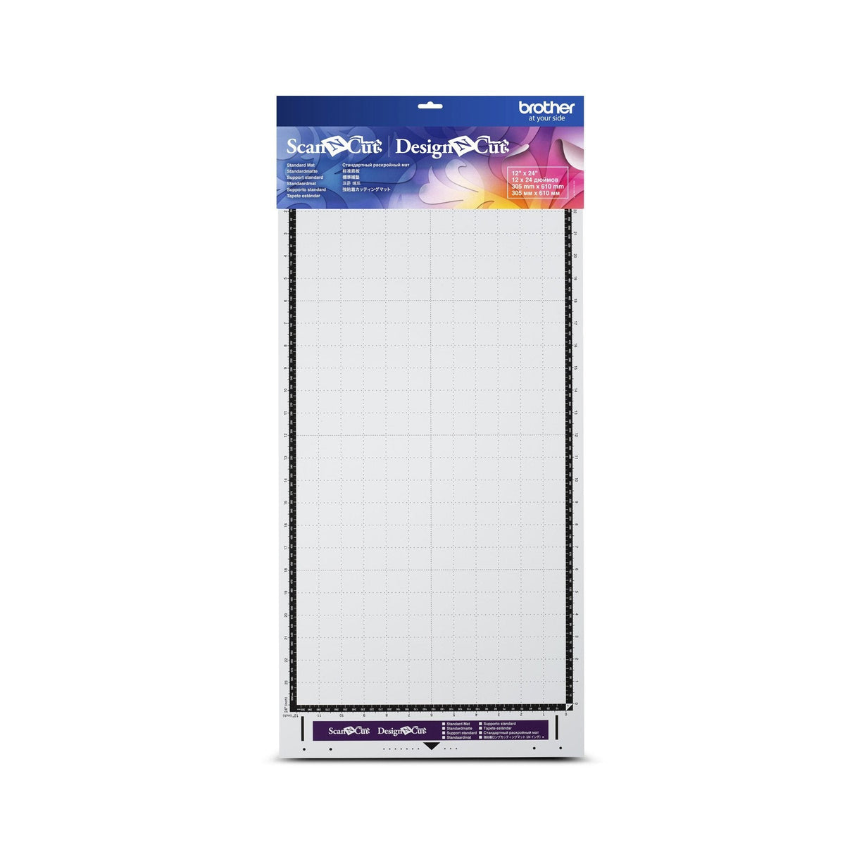Brother - CAMATSTD24 - 12" x 24" Standard Tack Adhesive Mat  for ScanNCut and DesignNCut