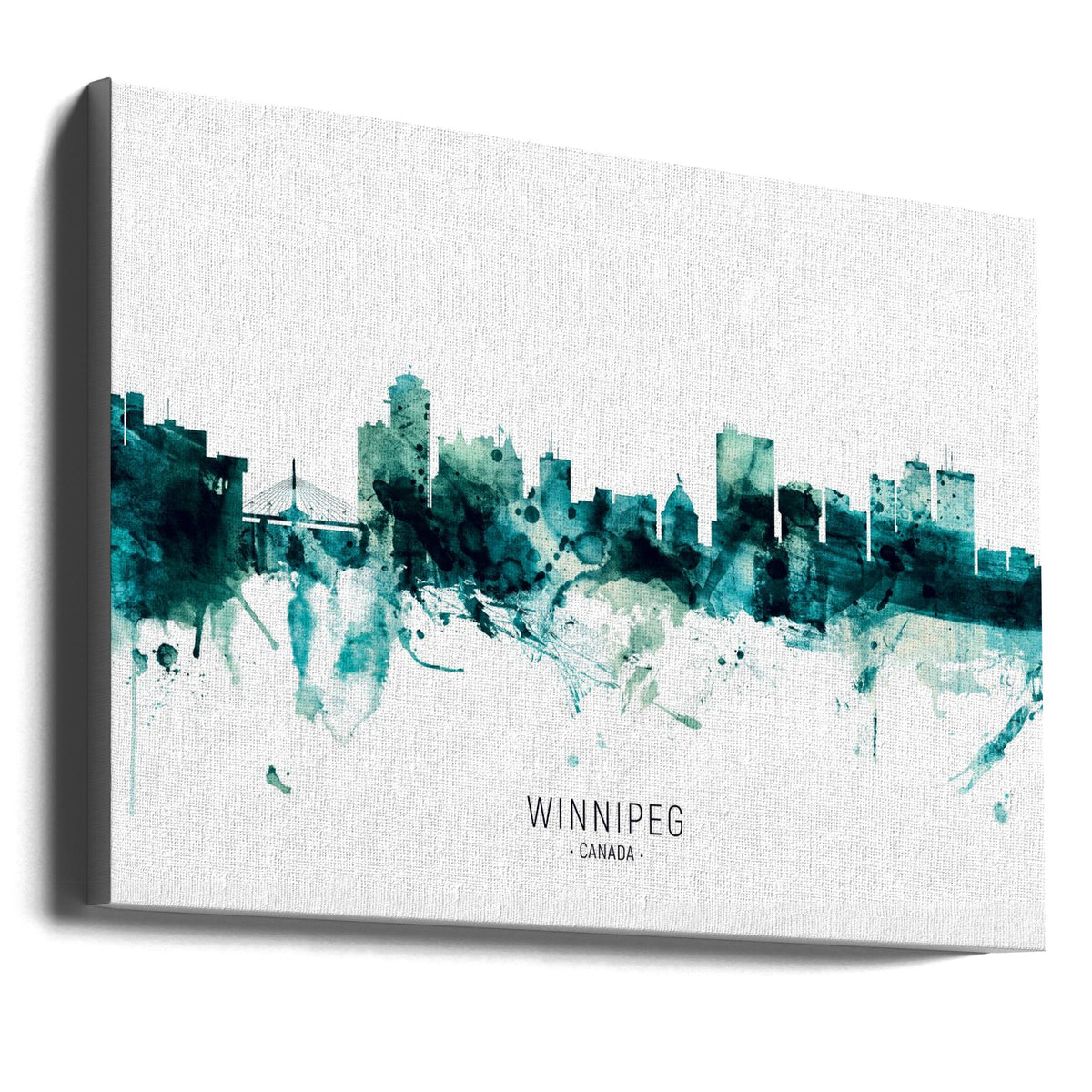 Art mural Winnipeg Canada Skyline
