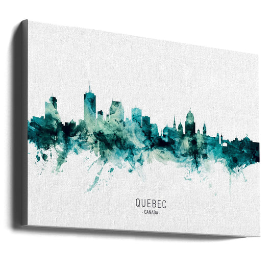 Art mural Silhouette de Québec Canada