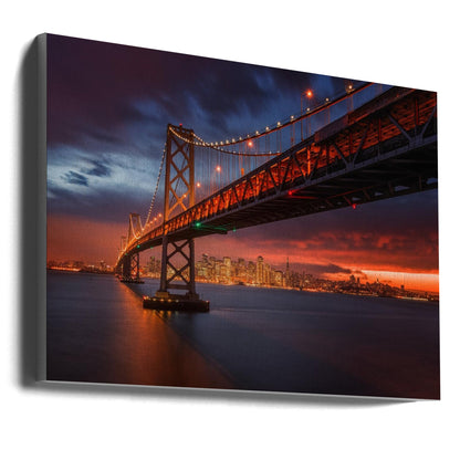 Wall art Fire over San Francisco