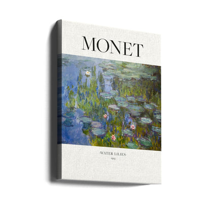 Monet Water Lilies 1915 Canvas Wall Art | Impressionist Museum Poster Print