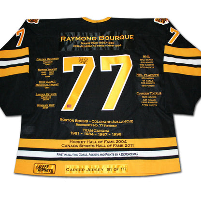 Ray Bourque Autographed Career Jersey