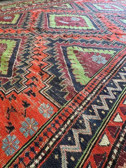 Caucasian Soumak Rug |  5' 11" x 10'