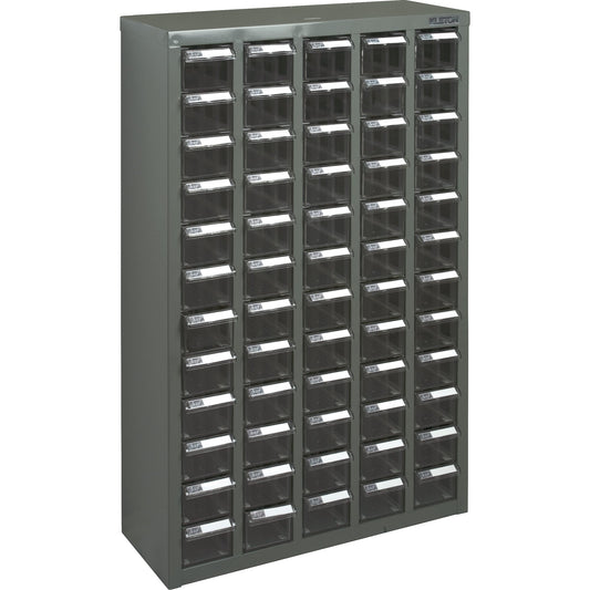 Meuble de rangement KPC-500, acier galvanisé, 60 tiroirs, 22-3/5" x 8-7/10" x 36-9/10", gris