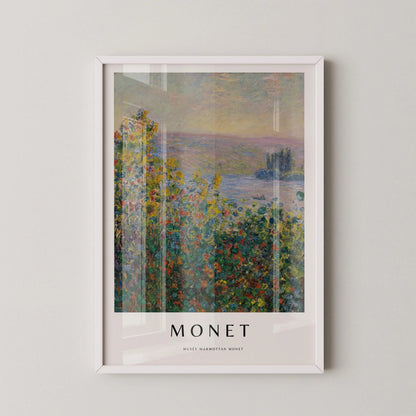 Impression sur giclée Monet Jardins Fleuris : Art impressionniste de qualité musée