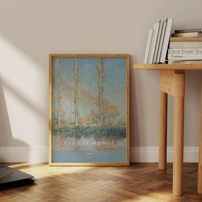 Claude Monet - Les Peupliers | Œuvre d'art célèbre (disponible encadrée à la main ou non encadrée)