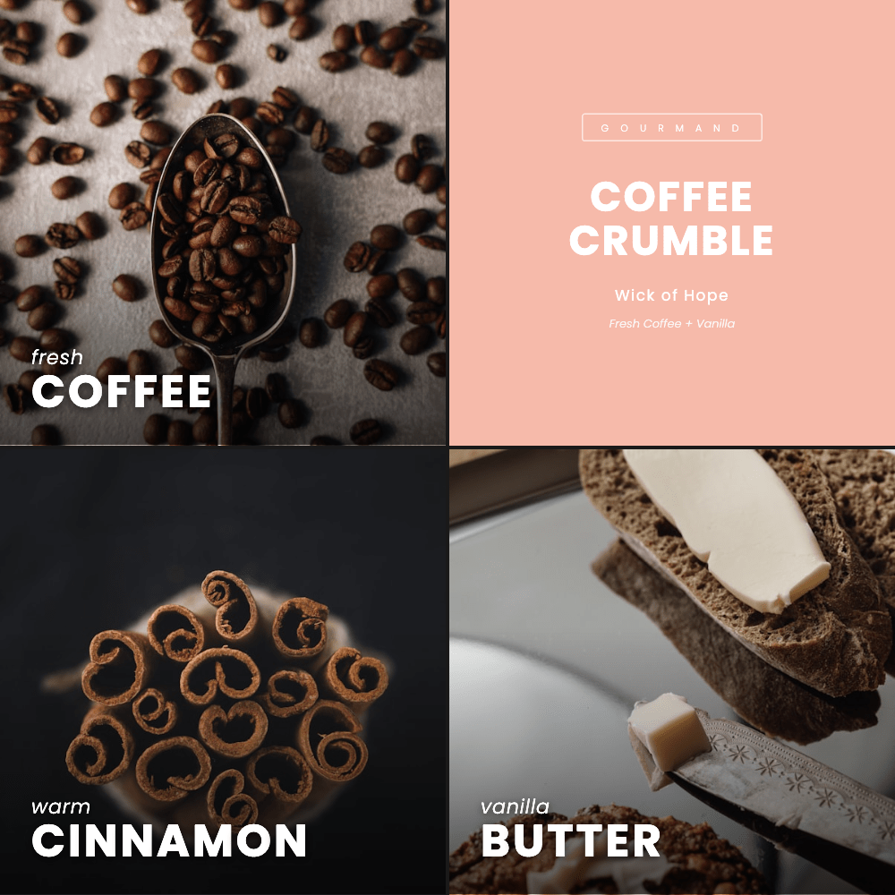 Coffee Crumble Wax Melt | Fresh Coffee + Vanilla Butter
