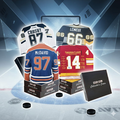 CAISSE DE COLLECTIONNEUR - SÉRIE 1 - PARTEZ À LA CHASSE DE RARES SOUVENIRS DE HOCKEY – LIMITÉE À 50 EXEMPLAIRES