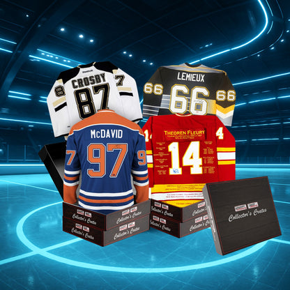 CAISSE DE COLLECTIONNEUR - SÉRIE 1 - PARTEZ À LA CHASSE DE RARES SOUVENIRS DE HOCKEY – LIMITÉE À 50 EXEMPLAIRES