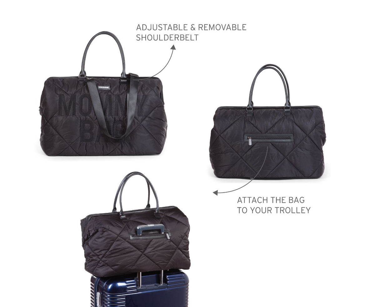 Sac à langer matelassé Cloud Comfort - Noir