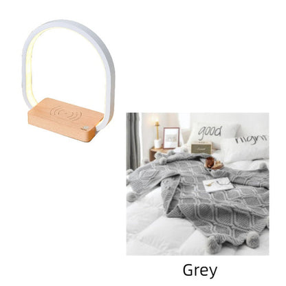 Lampe de table moderne multifonctionnelle avec recharge sans fil
