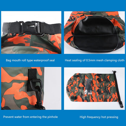 Outdoor Waterproof Bag Camouflage Polyester Double Shoulder Waterproof Bag Portable Beach Backpack