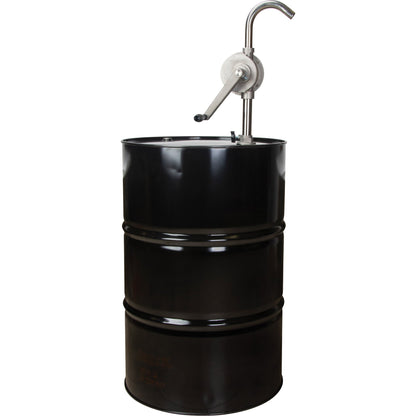 Rotary Type Drum Pump, Stainless Steel, Fits 55 Gal., 12 oz./Stroke