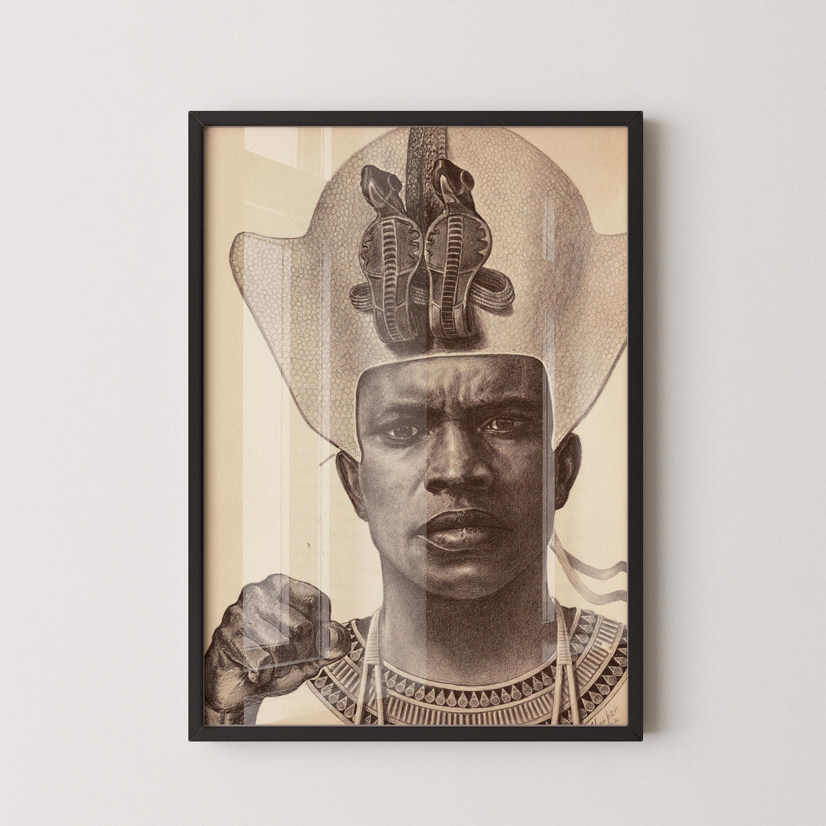 E. Harper Johnson - Piankhy le Grand, Planche 9 | IMPRESSION – Majestueux Roi Guerrier Africain (Encadré et non encadré disponibles)